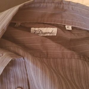 Diamond 7 long sleeve button up shirt